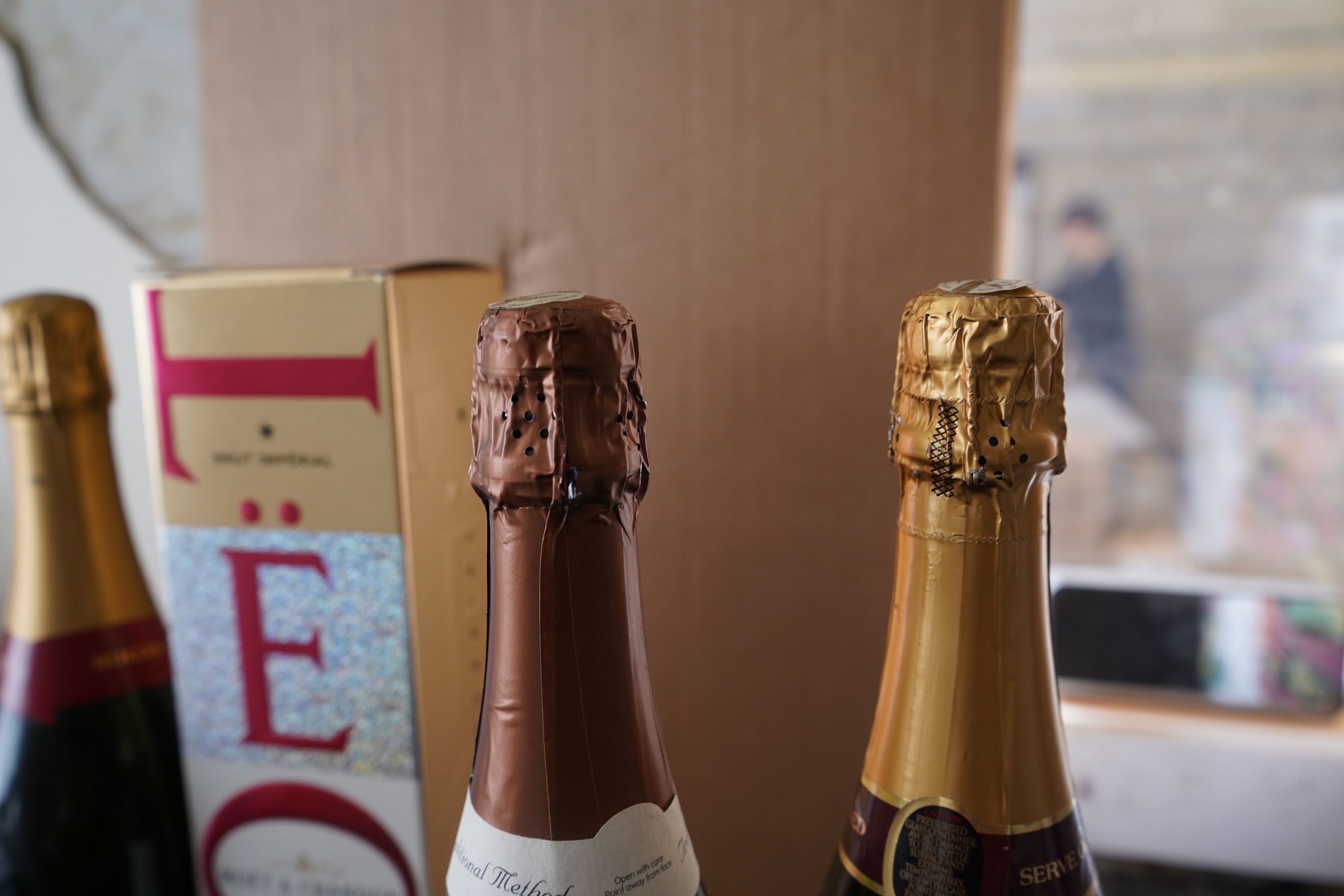 Three bottles of Nicolas Feuillatte Cuvée Spéciale Champagne, four bottles of Bollinger Special Cuvee Champagne, a bottle of Moet, three bottles of Cava and one other (11)